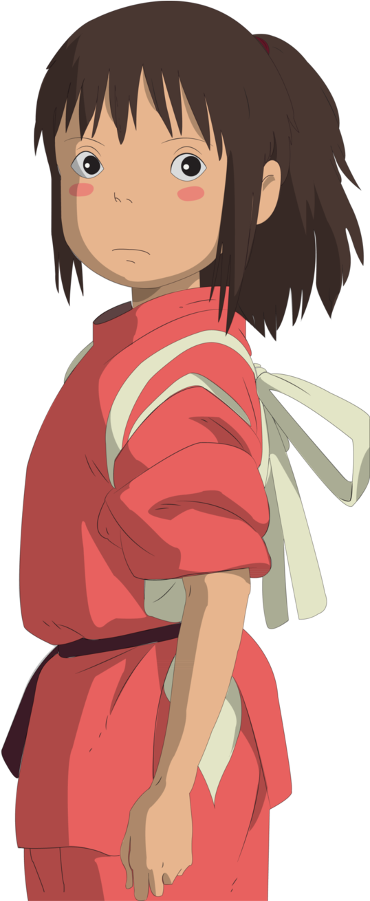 Tumblr Inline Omduwprvtj Udc Png Tumblr Studio Ghibli - Female Studio Ghibli Main Characters (611x1309), Png Download