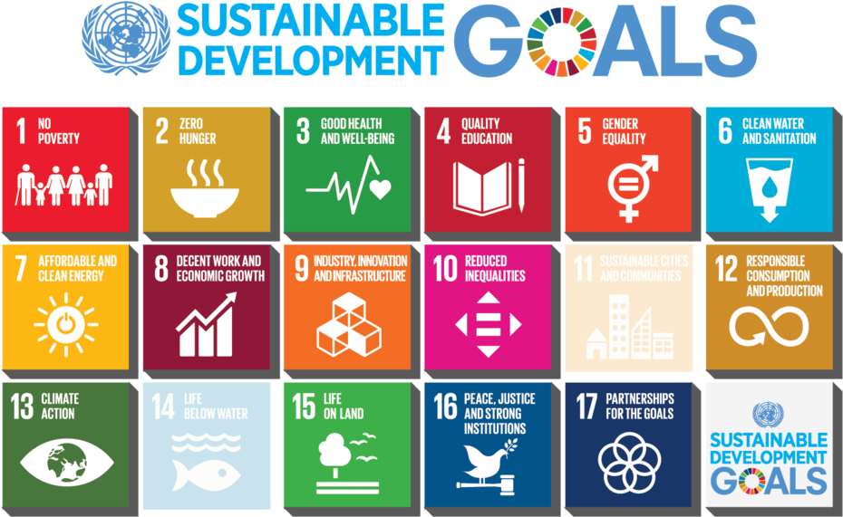 E 2018 Sdg Poster With Un Emblem2-01 - Global Goals (1000x608), Png Download