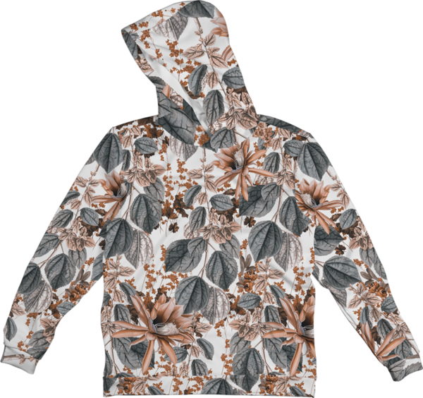 Stoned Flowers Hoodie - Hoodie (600x564), Png Download