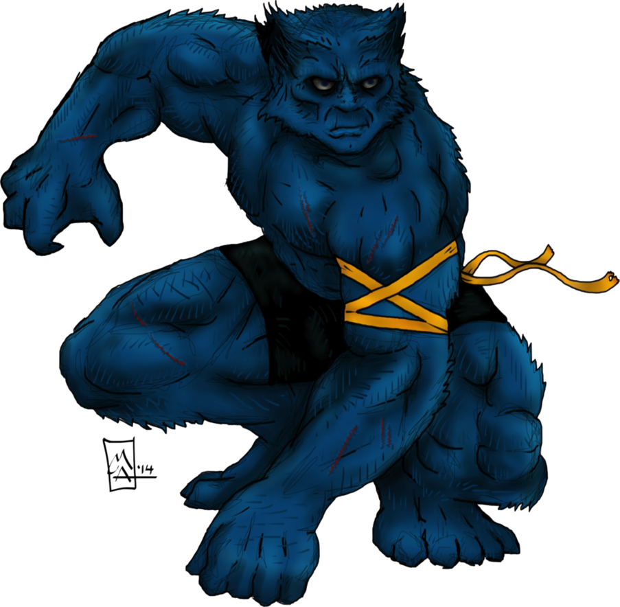 Beast Marvel Png Image Black And White Library - Beast Marvel Png Comics (903x884), Png Download