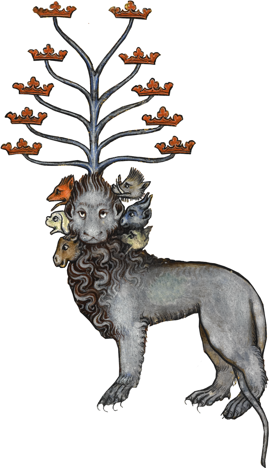 Beast - Medieval Monsters (972x1600), Png Download