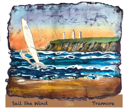 Sail The Wind Tramore 100% Cotton Hoodie In Green, - Watercolor Paint (498x569), Png Download