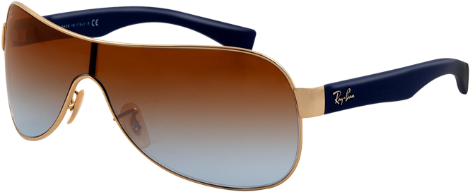 I Love Sunglasses - Ray-ban Rb3471 Youngster 019/68 Silver Women/men Sunglasses (760x430), Png Download