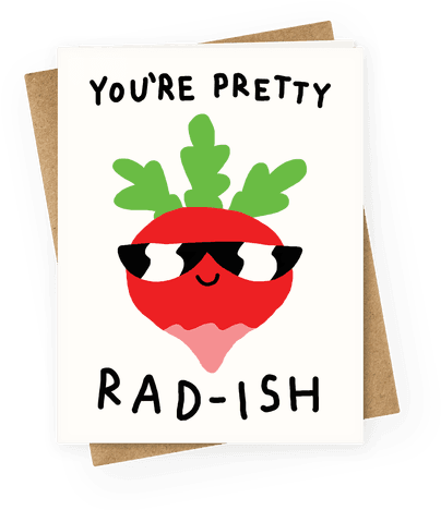 You're Pretty Rad-ish Greeting Card - Happy Mothers Day Friend Funny (484x484), Png Download