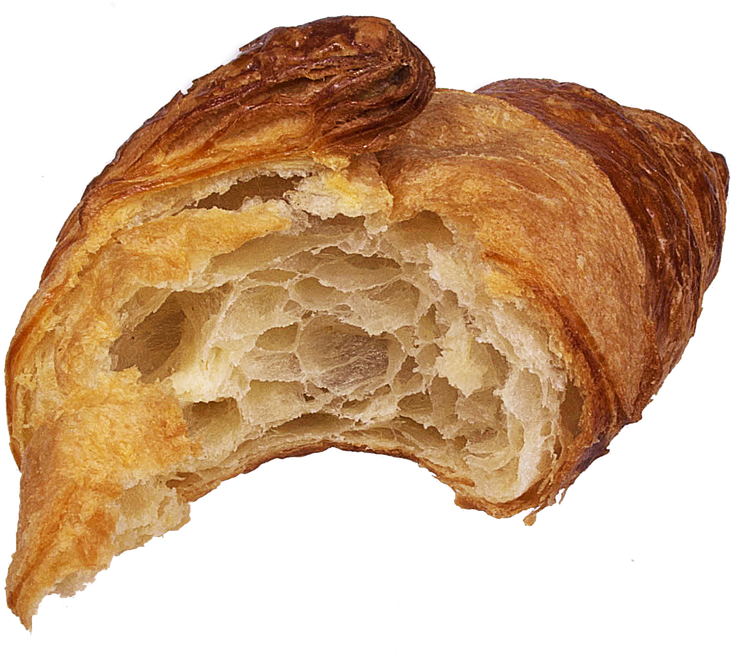 Bitten Croissant (914x720), Png Download
