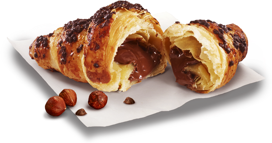 Image Royalty Free Download Mccafe Bakery Mcdonald - Mcdonalds Chocolate Hazelnut Croissant (869x496), Png Download
