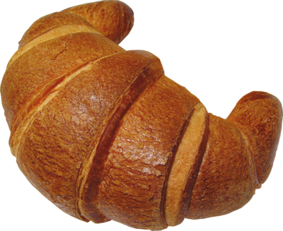 Croissant Png Top View (400x327), Png Download
