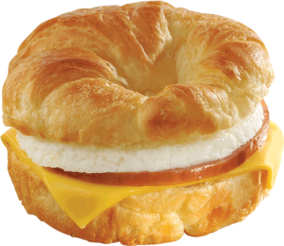 Ham, Egg, & Cheese Croissant - Ham And Eggs (560x560), Png Download