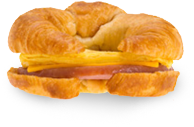 Ham Egg Cheese Croissant - Meat And Cheesecroissant Sandwiches (600x400), Png Download