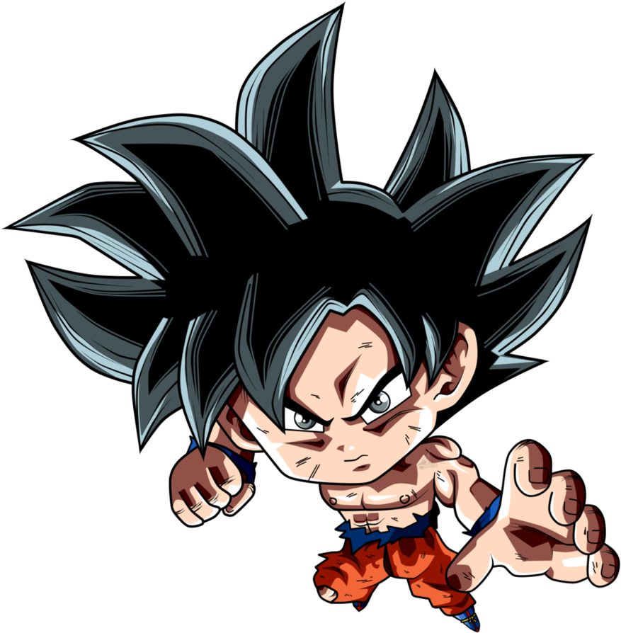 Goku Chibi Png - Goku Ultra Instinto Chibi (886x901), Png Download
