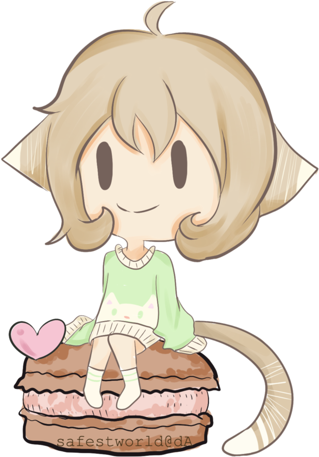 Macaron Commission Bluepandaaah By - Macaron (776x1028), Png Download
