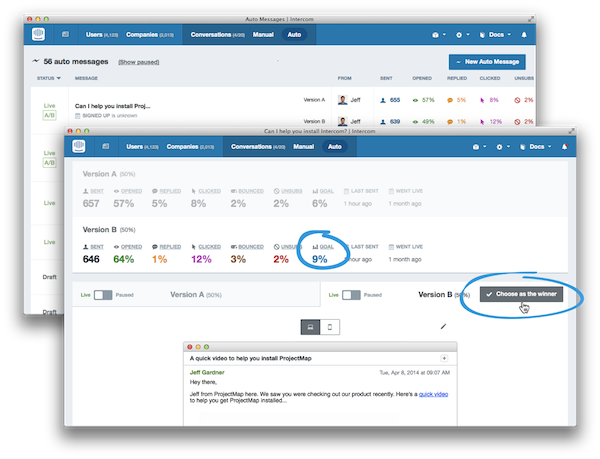 Today's Release Of A/b Testing For Auto Messages Makes - A/b Testing (600x459), Png Download