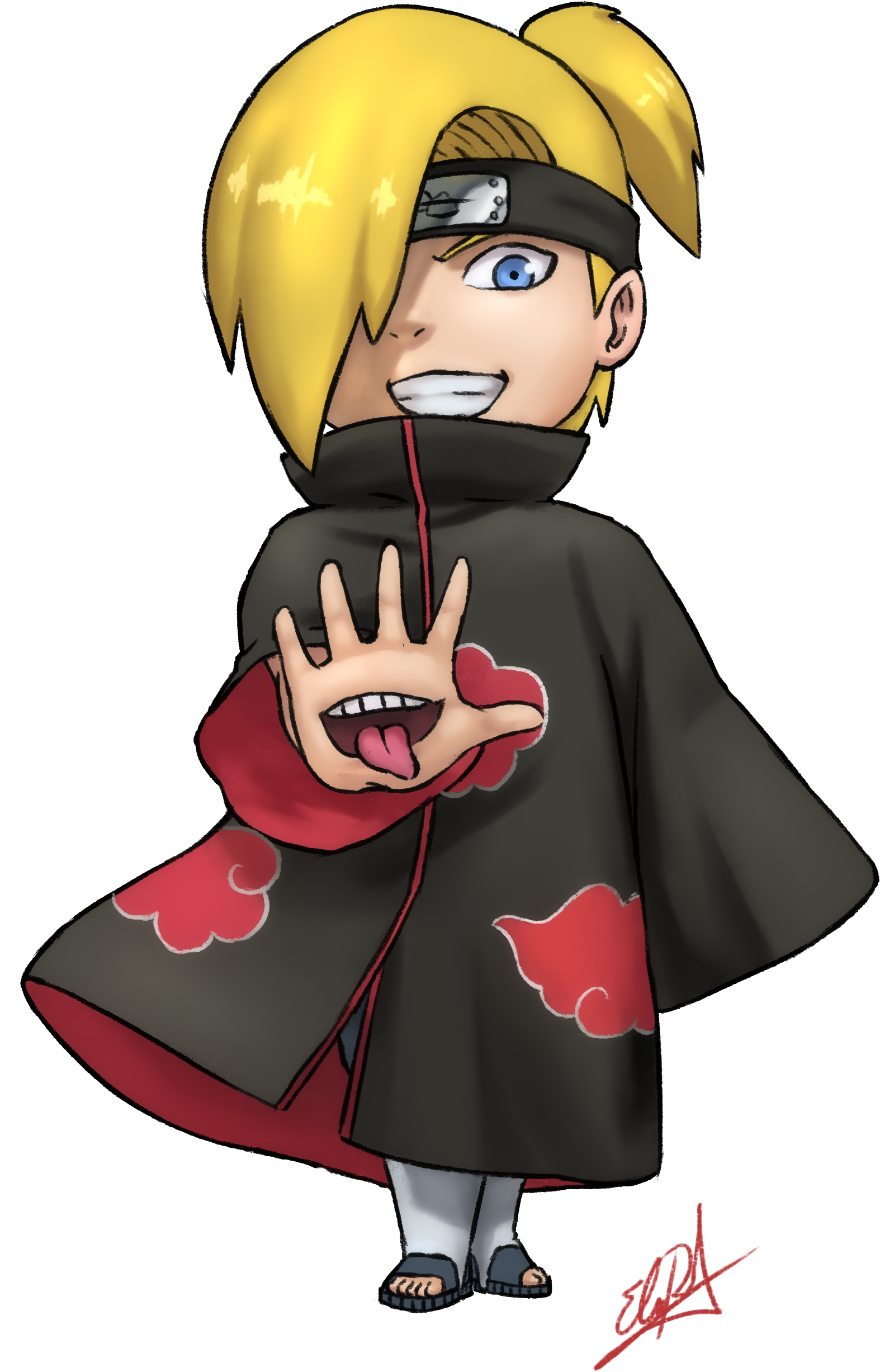Deidara Chibi - Anime (3000x3000), Png Download