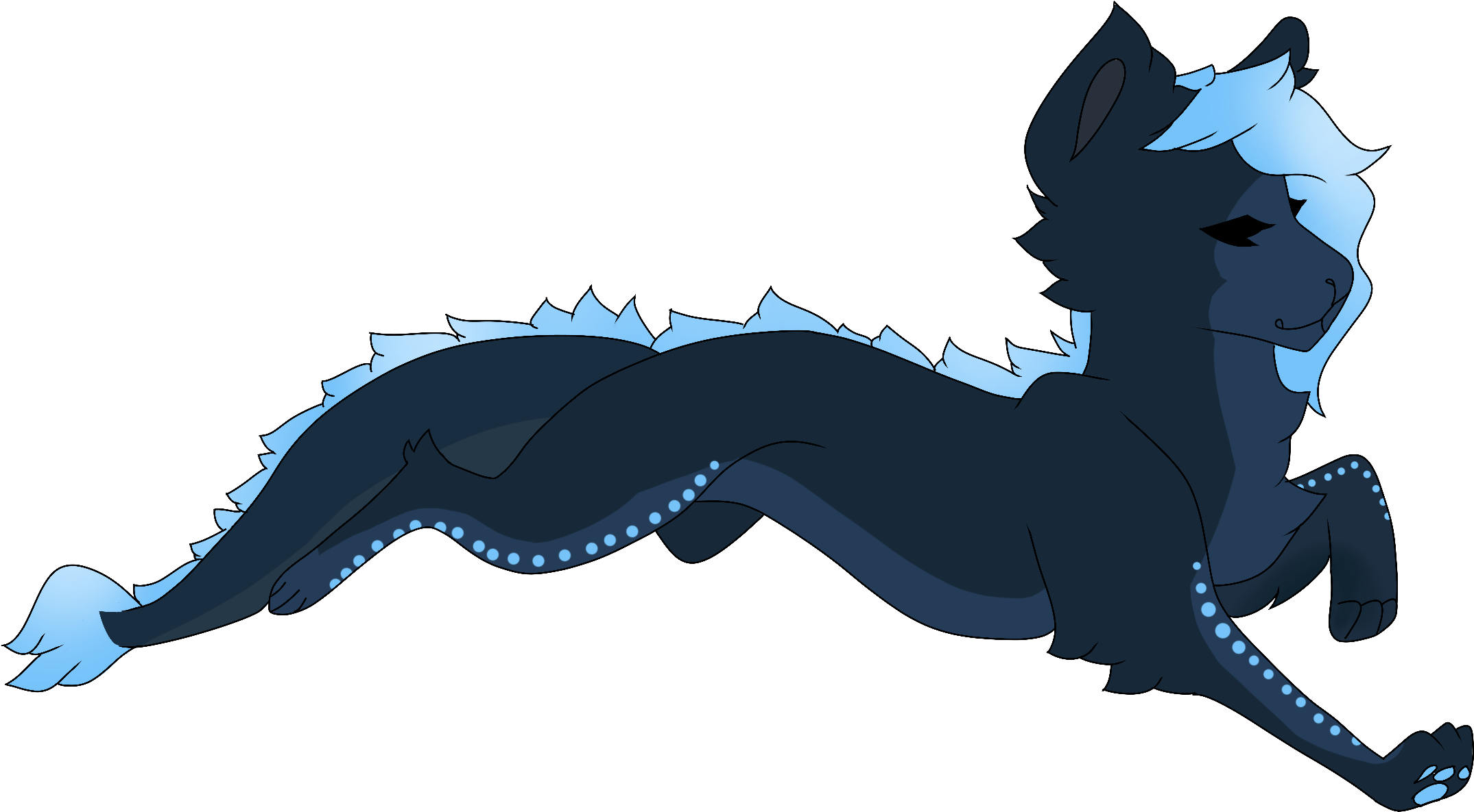 One Chibi Anthro - Cartoon (2391x1196), Png Download