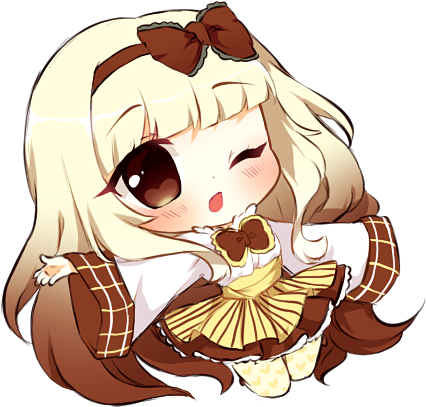 Chibi Girl Template Elegant Sketch Chibi Of Chibi Girl - De Manga Fille Chibi (433x413), Png Download