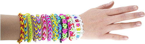 Rubber Band Bracelets - Bracelet (580x358), Png Download