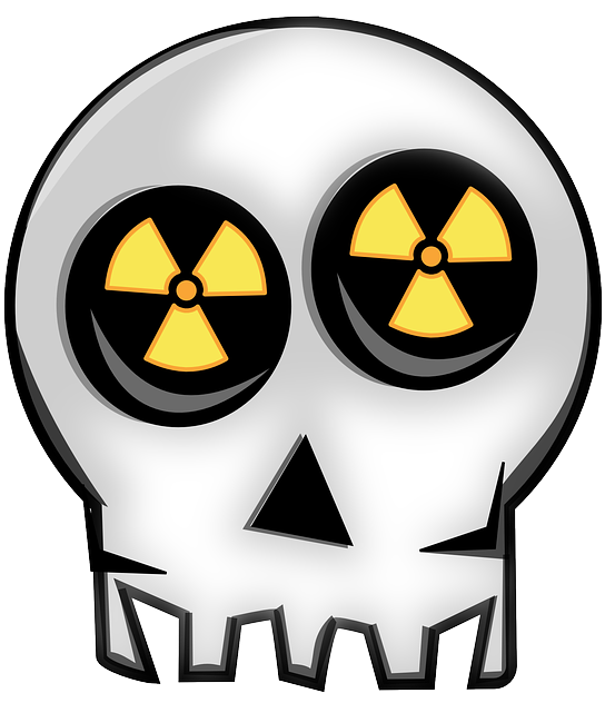 Skull, Atom, Energy, Nuclear, Power, Radioactive - Nuclear Power Logo (565x640), Png Download