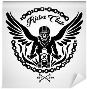 Vector Biker Logo Free (400x400), Png Download