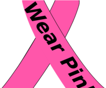 Cancer Clipart Cancer Awareness - Wear Pink Breast Cancer (450x300), Png Download