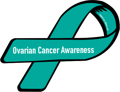 Ovarian Cancer Awareness - Tourette Syndrome Awareness Month (455x350), Png Download