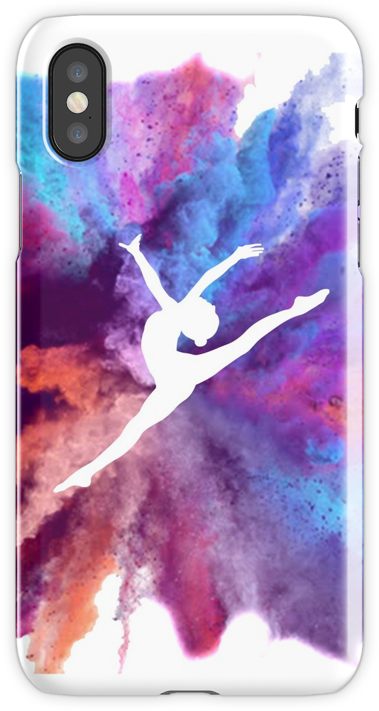 Gymnast Rainbow Explosion Iphone X Snap Case - Gymnast Clocks (750x1000), Png Download