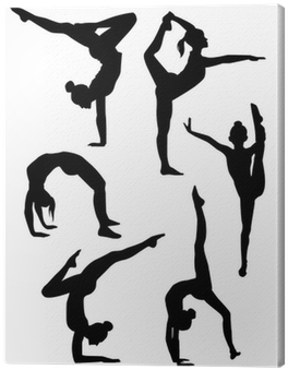 Yoyoyu Six Dance Girls Gymnastics Wall Sticker Sport (400x400), Png Download