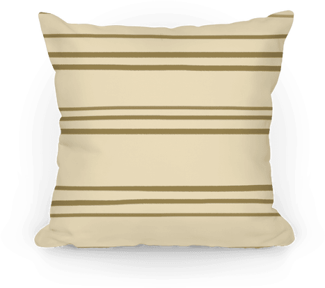 Brown Stripe Pattern Pillow - Cushion (484x484), Png Download