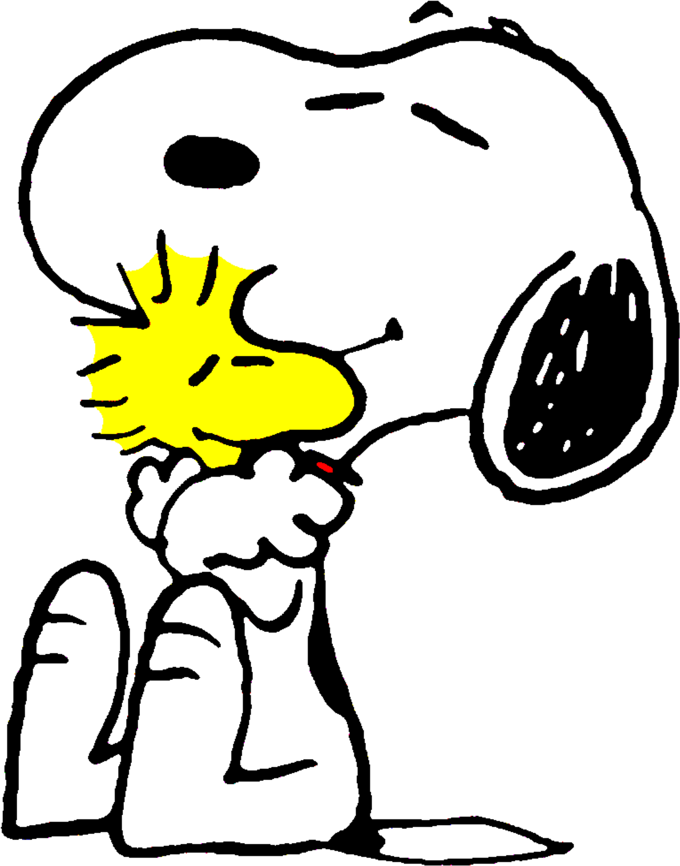 Clipart Transparent Library Woodstock Hug Transprent - Charlie Brown Png (2760x3053), Png Download