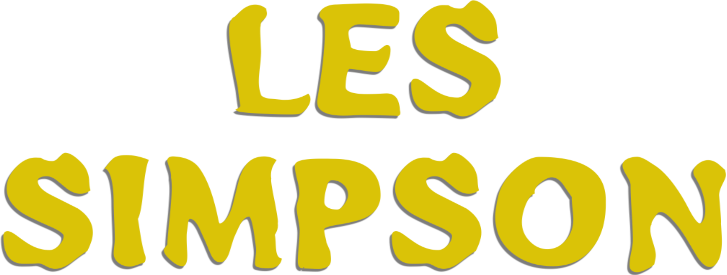 Logo Français Des Simpson Dans Le Générique - The Simpsons (2438x925), Png Download