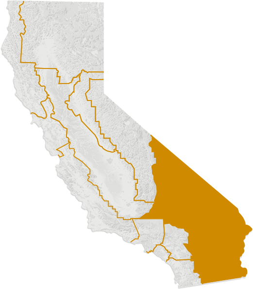 Coachella Valley Music & Arts Festival Vca Maps Deserts - Ca Desert Region Map (560x640), Png Download