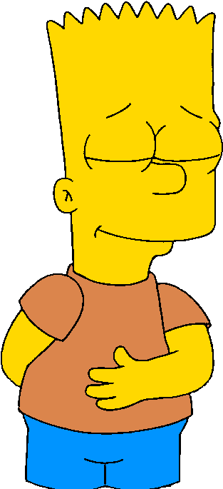 Bart Simpson Png - Bart Simpson Thank You (474x698), Png Download