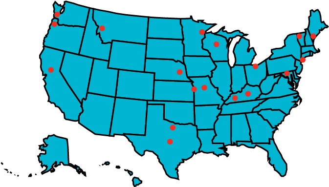 The Following Schools Have Taken Steps To Reduce Or - Transparent Us States Map (690x400), Png Download