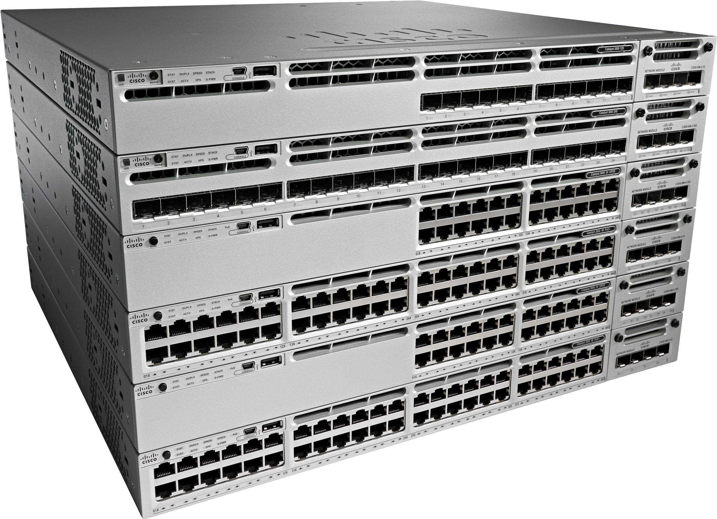 Catalyst 3850 Fiber - Cisco Catalyst Ws-c3850-12s-e Layer 3 Switch (3000x2400), Png Download