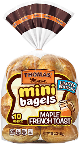 Thomas Maple French Toast Mini Bagels Product - Thomas S Mores Mini Bagels (515x515), Png Download