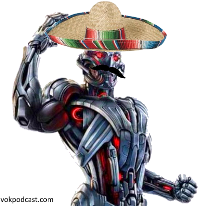 Mexican Ultron - 1/9 Scale Avengers Age Of Ultron: Ultron (painted Kit) (442x412), Png Download