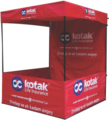 Canopy Tent Advertising (500x429), Png Download