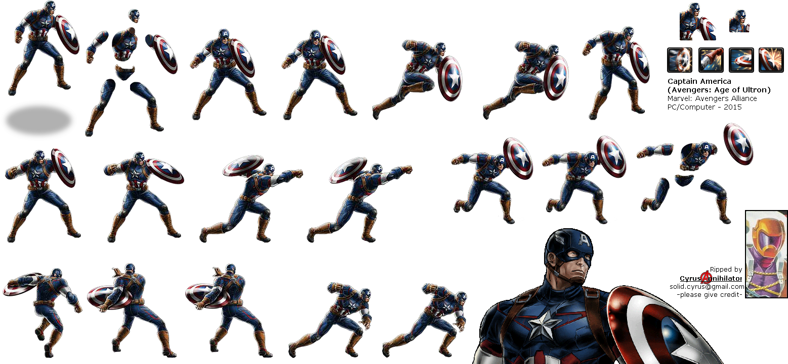 Click To View Full Size - Avenger Alliance Captain America (1570x728), Png Download
