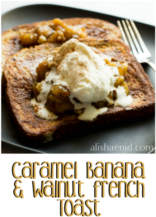 Caramel Banana French Toast - Flatbread (511x730), Png Download