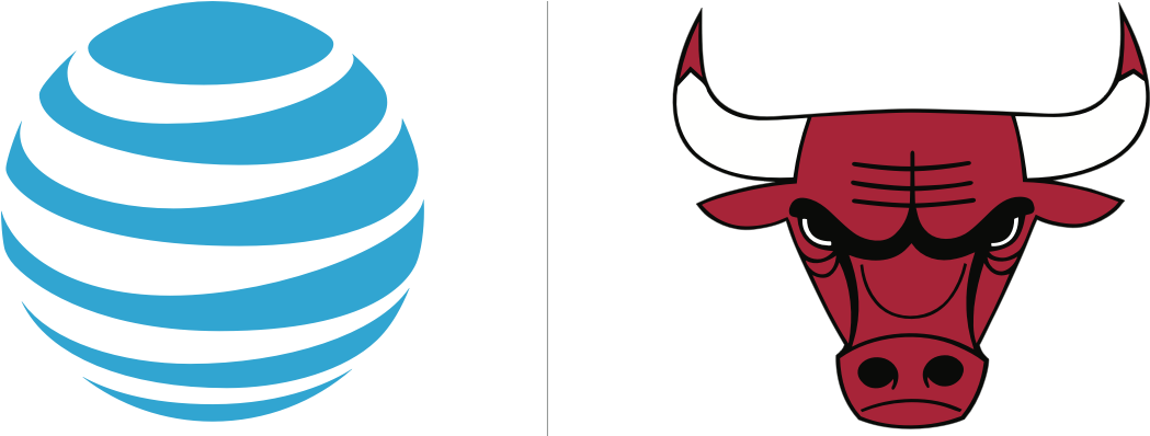 Bulls Social Night - Chicago Bulls Logo (1200x443), Png Download
