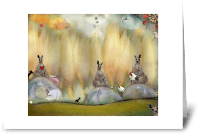 Kanga Greeting Card - Sheep (424x349), Png Download