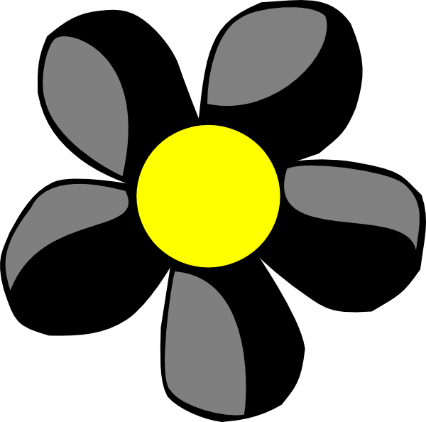 How To Set Use Black And White Daisy Svg Vector (600x594), Png Download