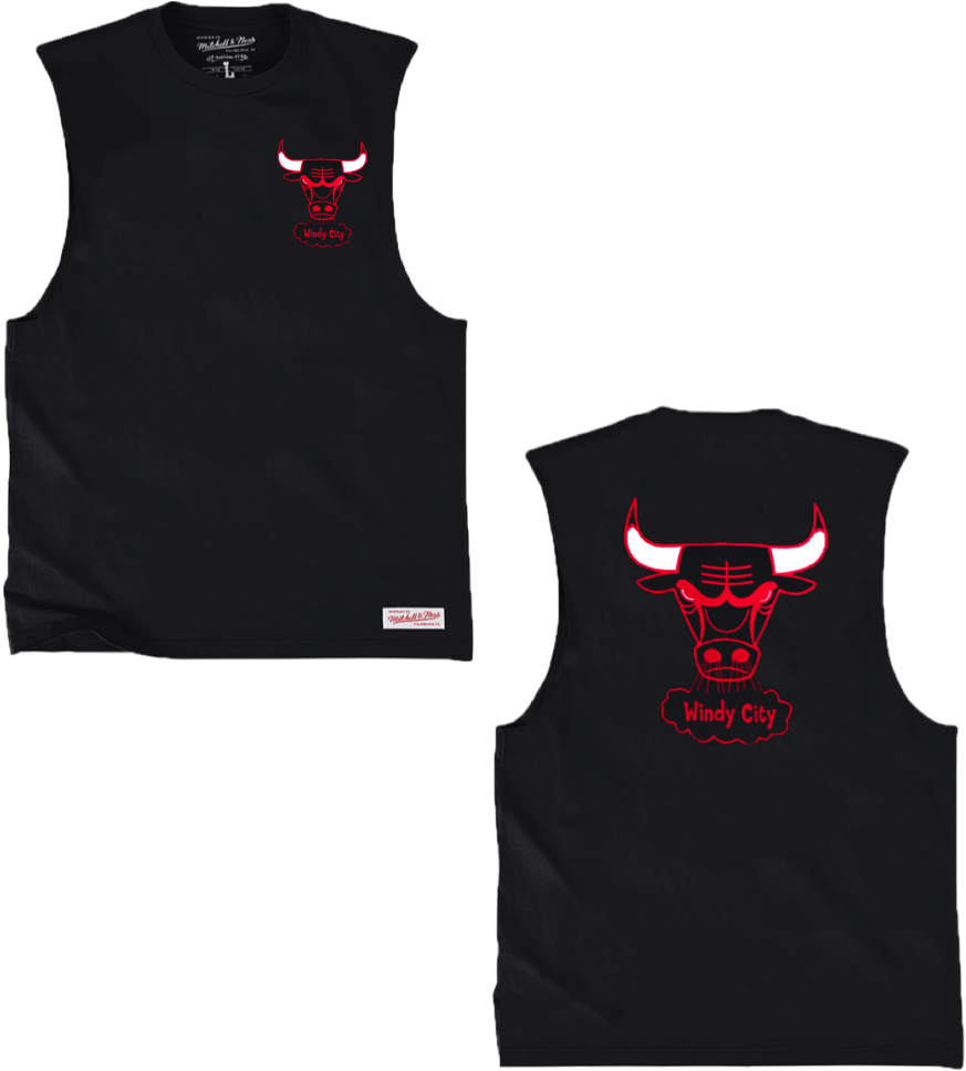 Chicago Bulls Mitchell & Ness Nba Hwc Triple Double - Sweater Vest (1000x1000), Png Download