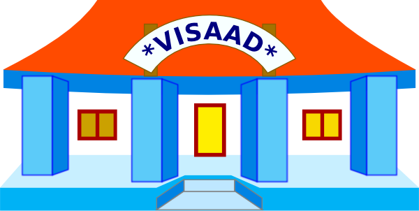 School Building Clip Art At Vector Clip Art Online - School Building Clipart Png (600x302), Png Download