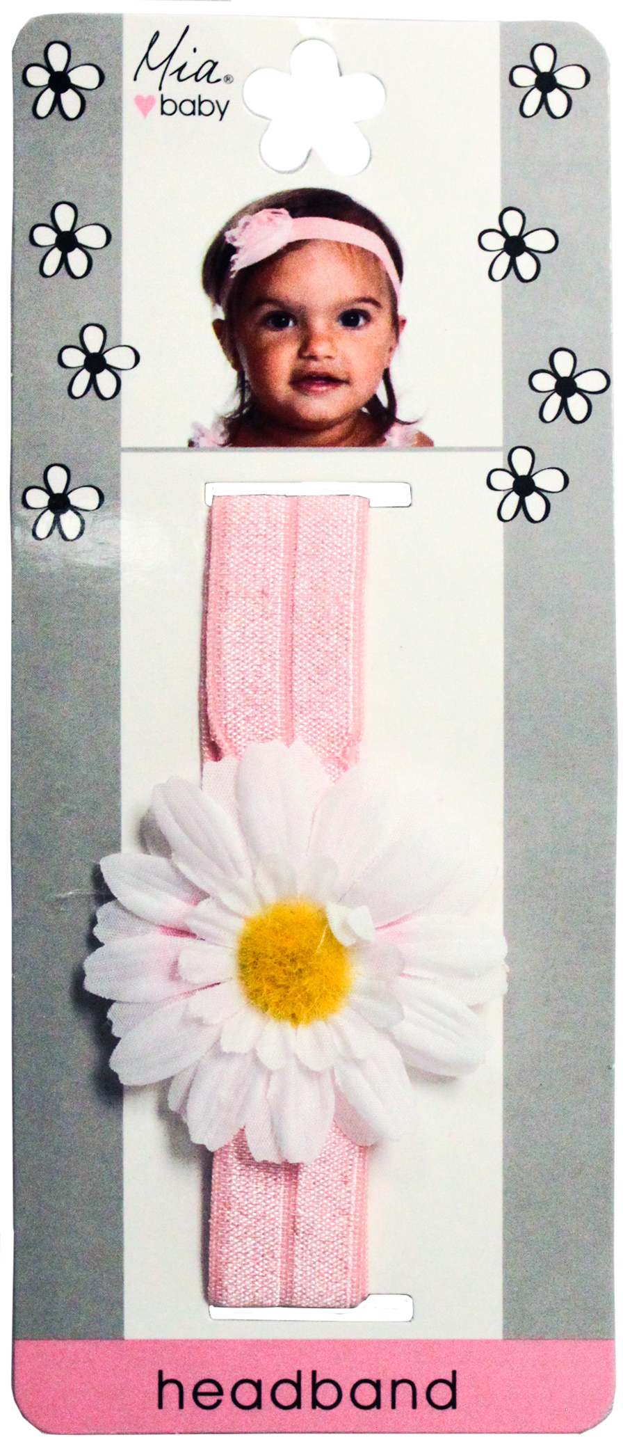 Flower Girl Daisy Headband - Daisy Headband White (896x2065), Png Download