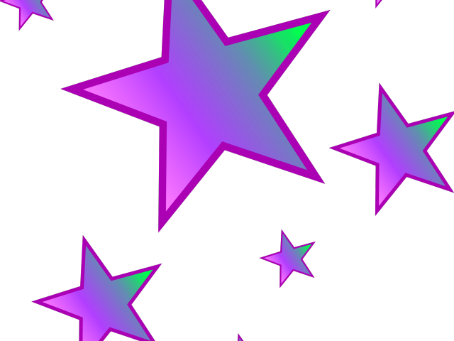 Falling Stars Cliparts - Clipart Transparent Stars (640x480), Png Download