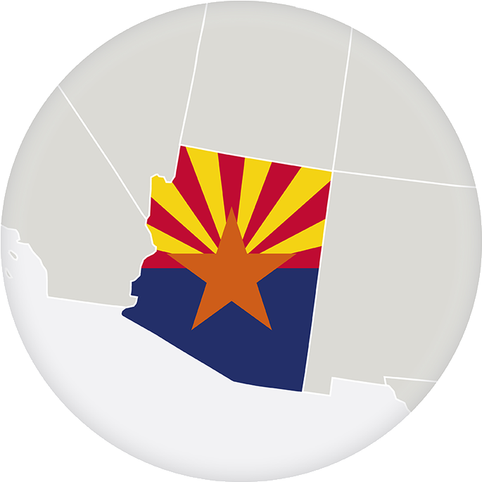 Az Schools Now Representing Arizona's Public Education - Arizona Flag Heart (700x700), Png Download