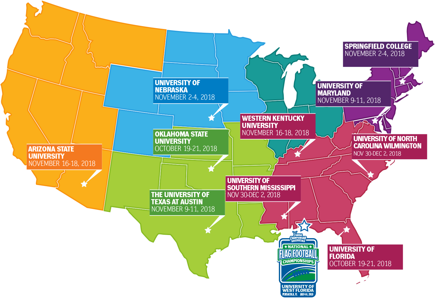 Flag 2018 Regional Map Widescreen - Us Map Png Transparent (1515x1042), Png Download