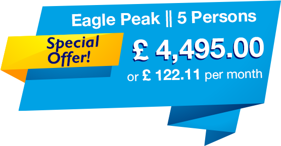 Eagle Peak White Banner Title - Hot Tub (577x336), Png Download