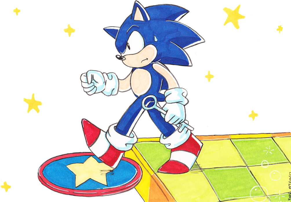 “sonic Slows Down ” - Sonic Labyrinth (1024x720), Png Download