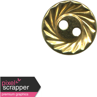 Gold Button 02 Digital Scrapbooking, Embellishments, - Emblem (456x456), Png Download
